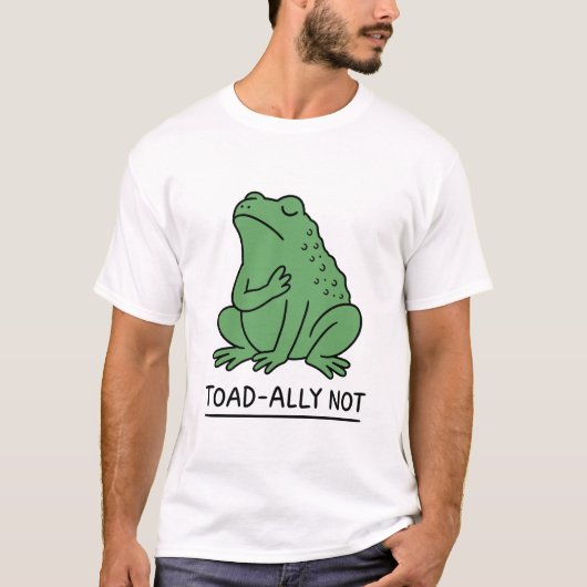 カエル嫌いじゃないけどヒキガエル派 Tシャツ (正面)