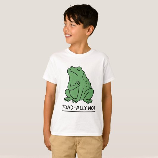 カエル嫌いじゃないけどヒキガエル派 Tシャツ (正面フル)