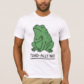 カエル嫌いじゃないけどヒキガエル派 Tシャツ (正面)