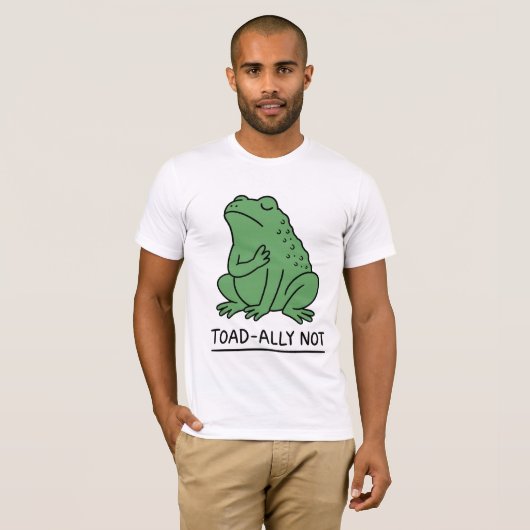 カエル嫌いじゃないけどヒキガエル派 Tシャツ (正面フル)