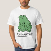 カエル嫌いじゃないけどヒキガエル派 Tシャツ (正面)