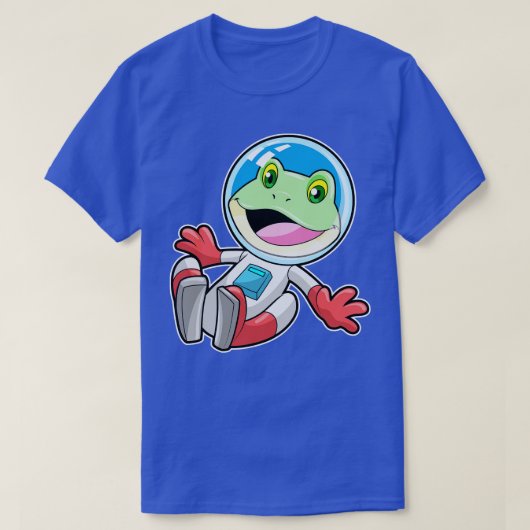 カエル宇宙飛行士の衣装宇宙 Tシャツ (デザイン正面)