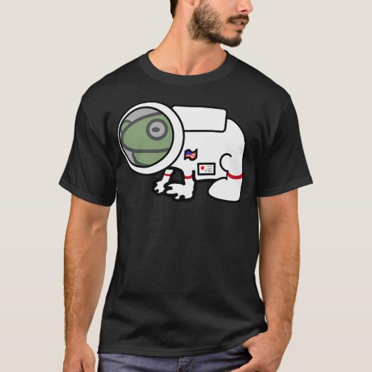 カエル宇宙飛行士 Tシャツ (正面)
