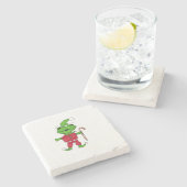 カエル小妖精や小人 ストーンコースター (横)