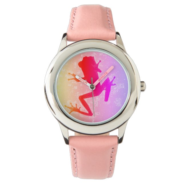 カエル得のタイムウォッチ 腕時計 (正面)