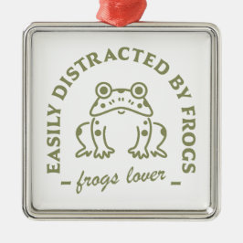 カエル恋人おもしろい引用文コテージコア美学 メタルオーナメント