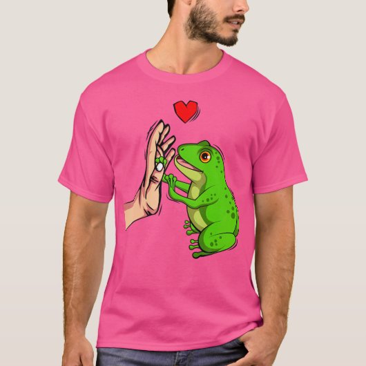 カエル恋人ガールズカエル Tシャツ (正面)