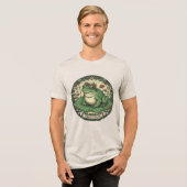 カエル愛好家のためのコテージコア トライブレンドTシャツ (正面全面)