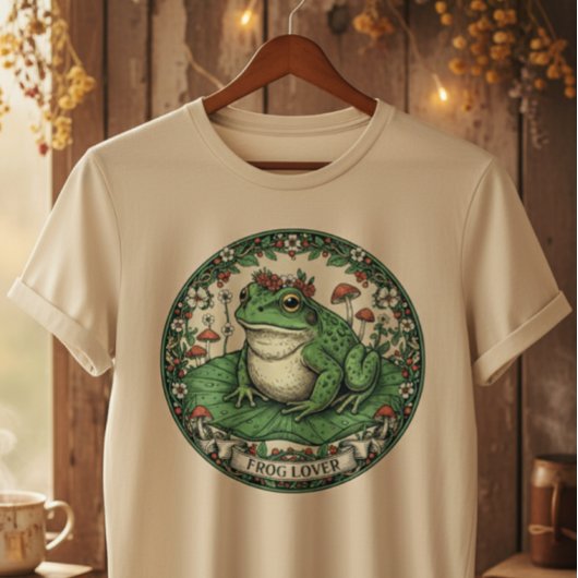 カエル愛好家のためのコテージコア トライブレンドTシャツ