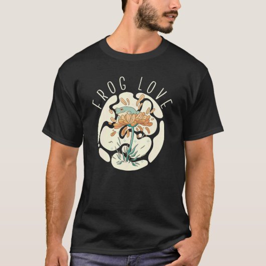 カエル愛蛙キャッチャー水陸両用捕獲器 Tシャツ (正面)