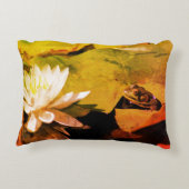 カエル感嘆のスイリ抽象芸術 アクセントクッション (裏面)