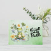 カエル感謝していヨガお前 サンキューカード (スタンド正面)