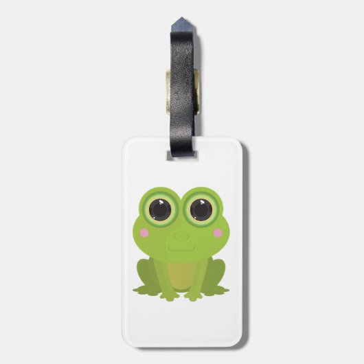 カエル投げ ラゲッジタグ (裏面縦)
