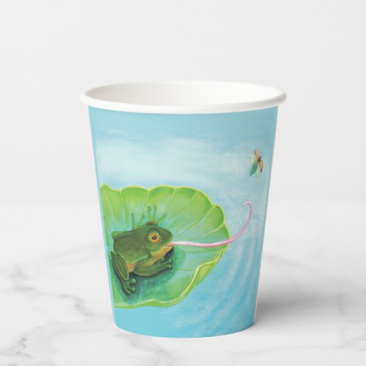 カエル捕りバグ 紙コップ (裏面)