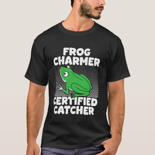 カエル捕獲 チャーマー 古代化カエル Tシャツ (正面)