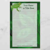 カエル文房具 便箋 (正面)