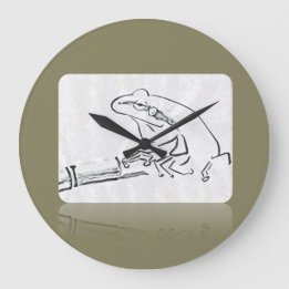 カエル時計 ラージ壁時計