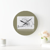 カエル時計 ラージ壁時計 (ホーム)