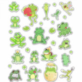 カエル束カットビニル シール (正面)