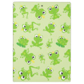 カエル柄、かわいいカエル、グリーンカエル、カエルの王子 クリップボード (裏面)