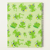 カエル柄、かわいいカエル、グリーンカエル、カエルの王子 プランナー手帳 (裏面)