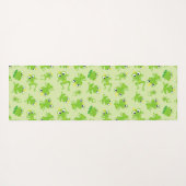 カエル柄、かわいいカエル、グリーンカエル、カエルの王子 ヨガマット (裏面(横))