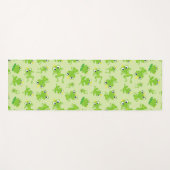 カエル柄、かわいいカエル、グリーンカエル、カエルの王子 ヨガマット (正面(横))