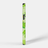 カエル柄 グリーンカエル かえる王子 名前入り iPhoneケース (右側面)
