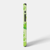 カエル柄 グリーンカエル かえる王子 名前入り iPhoneケース (左側面)