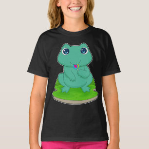 カエル棒つきキャンデー Tシャツ