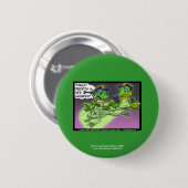 カエル殺人警察漫画ノベルティボタン 缶バッジ (正面&裏面)