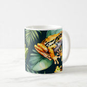 カエル水彩アート コーヒーマグカップ (正面右)