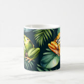 カエル水彩アート コーヒーマグカップ (中央)