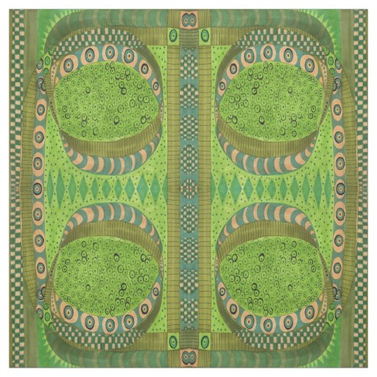 カエル池でチェックイン ファブリック (見本)