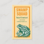 カエル沼ライフユニーク自然恋人 名刺 (正面)