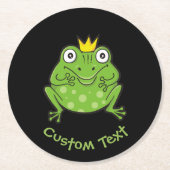 カエル漫画 ラウンドペーパーコースター (正面)