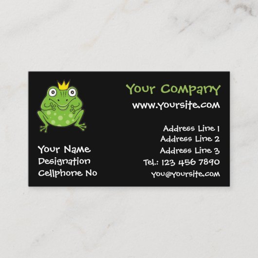 カエル漫画 名刺 (正面)