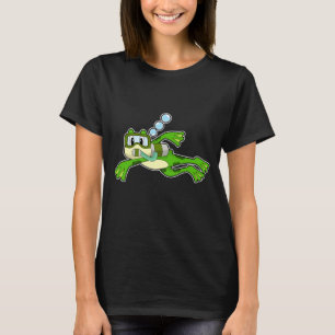 カエル潜水酸素ボトル Tシャツ