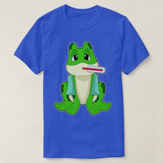 カエル熱温度計 Tシャツ (デザイン正面)