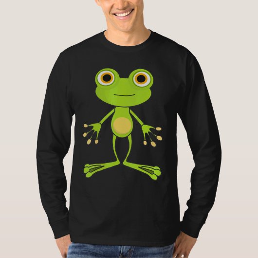 カエル熱狂する Tシャツ (正面)