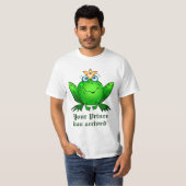 カエル王冠あなたのプリンスが到着しました Tシャツ (正面フル)