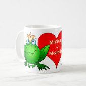 カエル王女プリンスラブネーム コーヒーマグカップ (正面左)