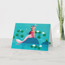 カエル王子と人魚あいさつカード カード