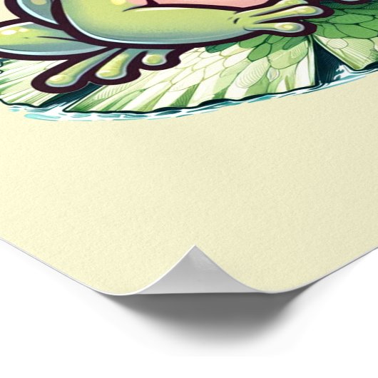 カエル王子と金冠のおとぎ話保育園 ポスター (角)