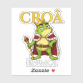 カエル王様ステッカー Croâ En Moi シール (シート)