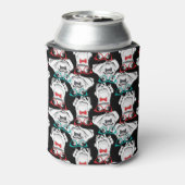 カエル眼鏡パターン 缶クーラー (缶裏面)