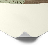 カエル瞑想タンポポ ポスター (角)