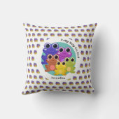 カエル神に完全にカラフル依存パーソナライズされたする クッション (裏面)