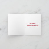 カエル私のハート飛躍バレンタイン シーズンカード (内部)