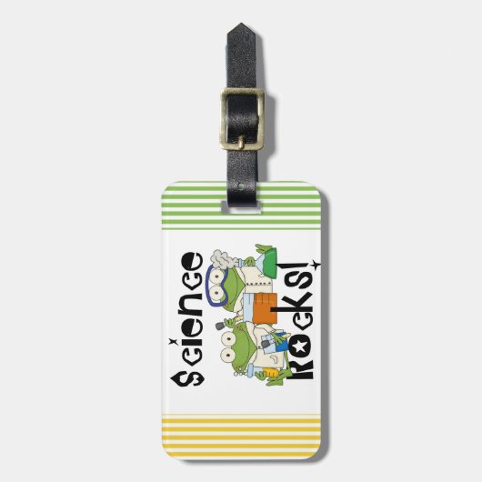 カエル科学の石 ラゲッジタグ (正面縦)